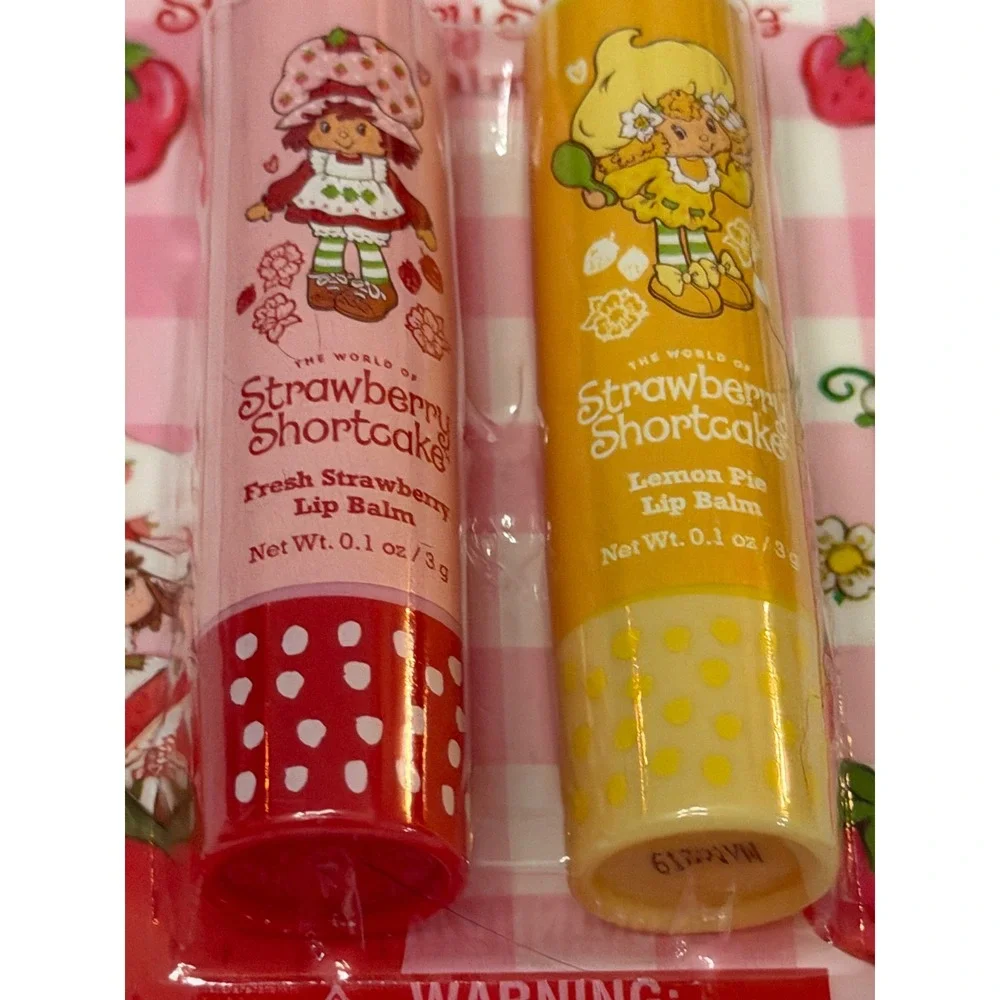 Strawberry Shortcake Lip Balm Duo Fresh Strawberry Lemon Pie 2 Pack New